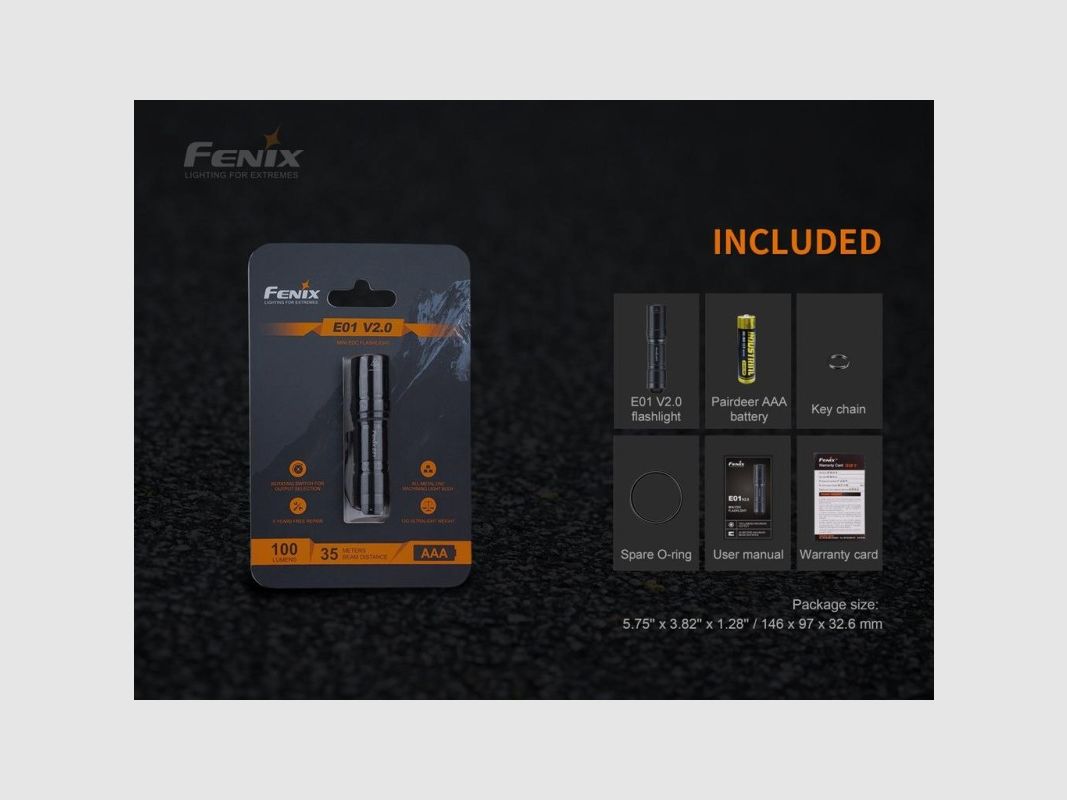 Fenix E01 V2.0 Taschenlampe, Bild 1 von 2