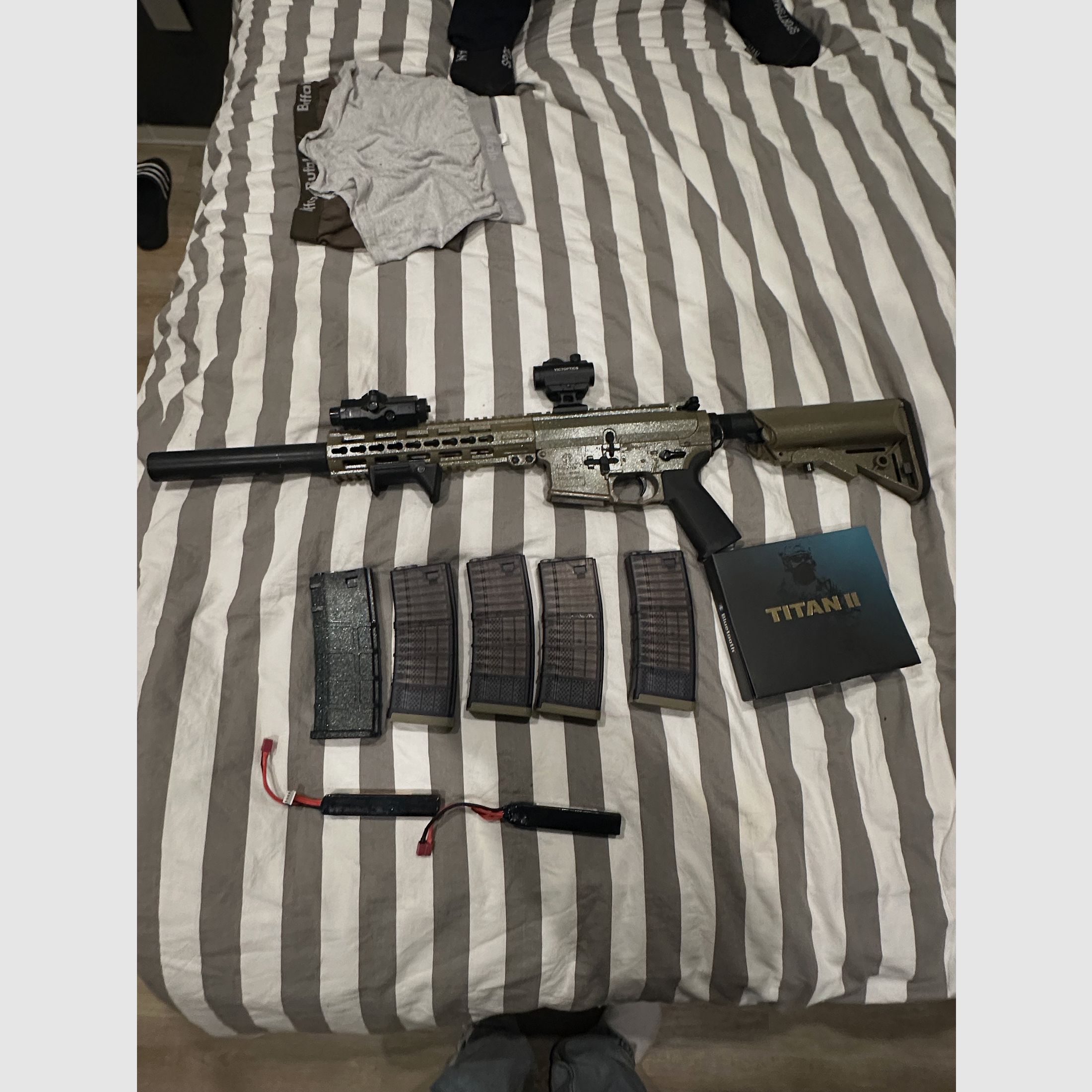 Tippman Comando fully tuned with battery etc.