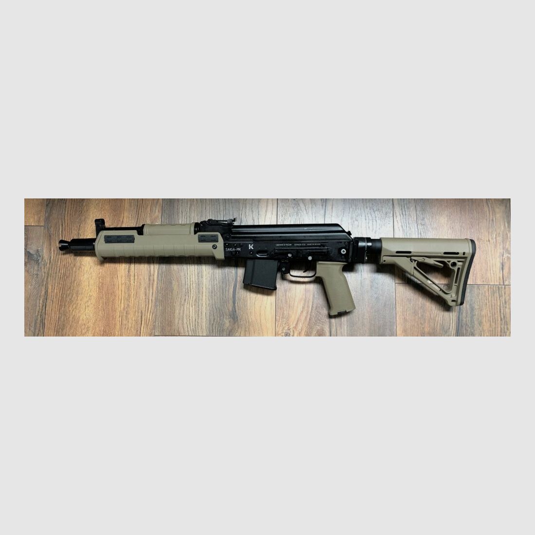 sportlich zugelassen - Saiga MKK 102 Sport - halbautom. Büchse .223Rem Izhmash - mit Schubschaft sportlich zugelassen! - 34,1 cm Lauf - zivile Version - System AK74 AK47 AK-102 - kurze Version der AK-101