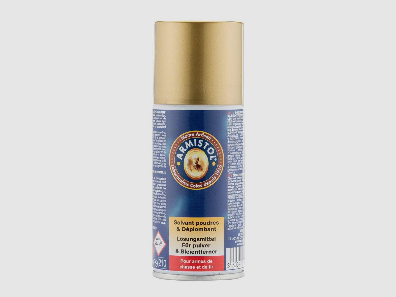 Armistol Aerosol Lösungsmittel Pulver und Entbleiung - Schnelle Reinigung - Waffenschutz - Optimale Leistung, Bild 2 von 2