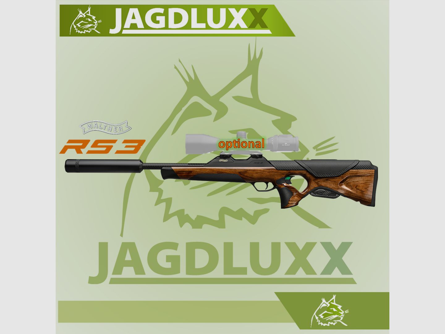 Walther RS 3 Heritage Fourstar Repetierbchse inkl. Schalldmpfer