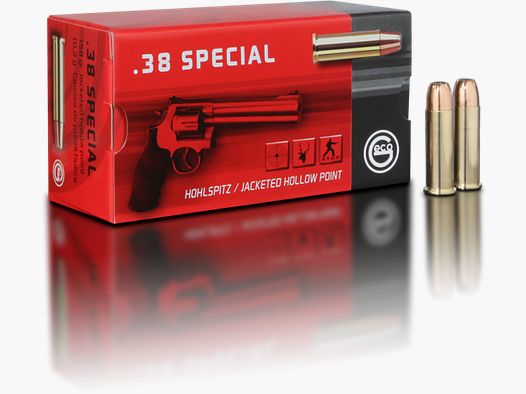 Geco .38 Special, hollow point 158grs.
