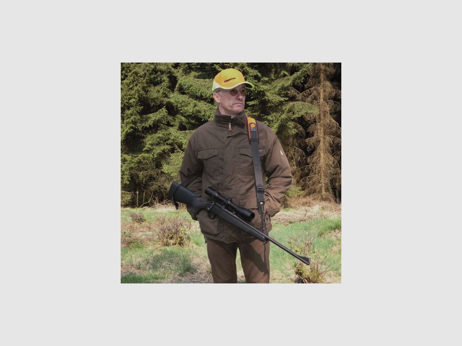 Pas do broni NIGGELOH, polowanie na dziki, neopren, brązowy