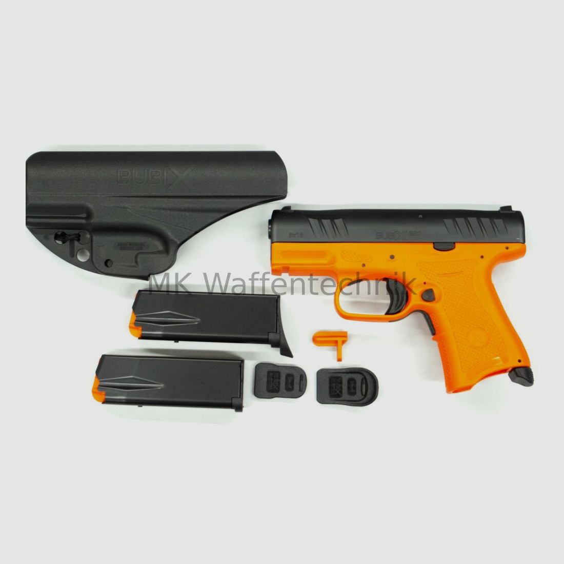 Pistole BUBIX BRO - Kaliber 9x19 subkompakt Orange	 9mmLuger