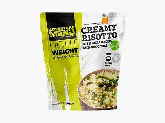 Adventure Menu Risotto Crème Léger avec Asperges Brocoli