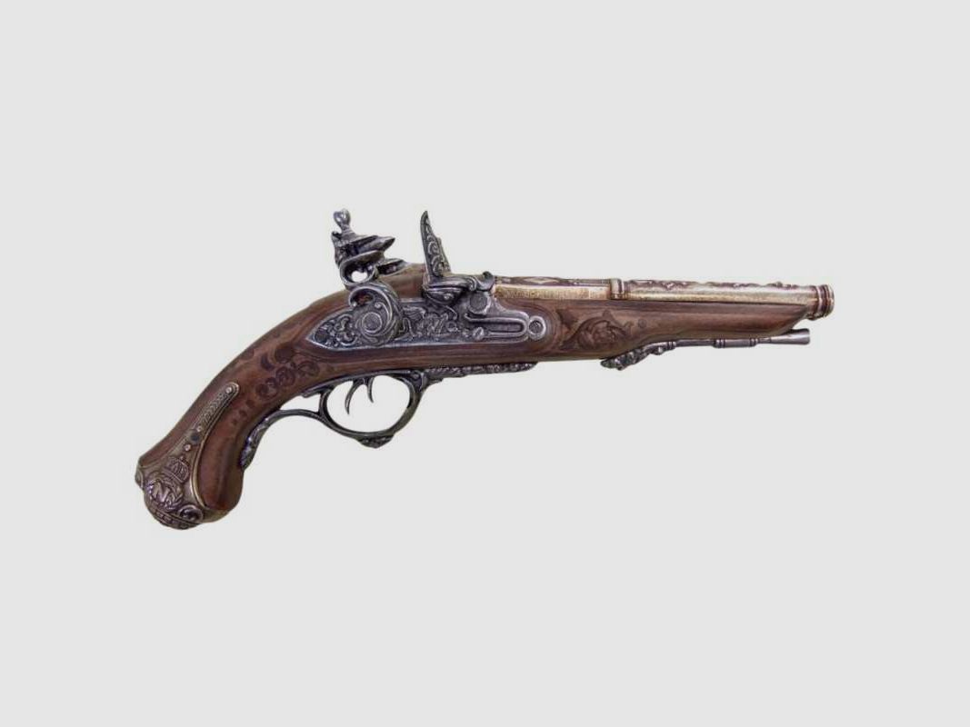Dekorative Denix-Replik eines französischen Pistole mit 2 Läufen 1806 - Napoleon-Pistole mit 2 Läufen, Bild 1 von 6