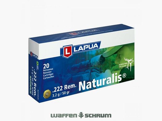 Lapua .222Rem Naturalis 3,2g - 50gr.