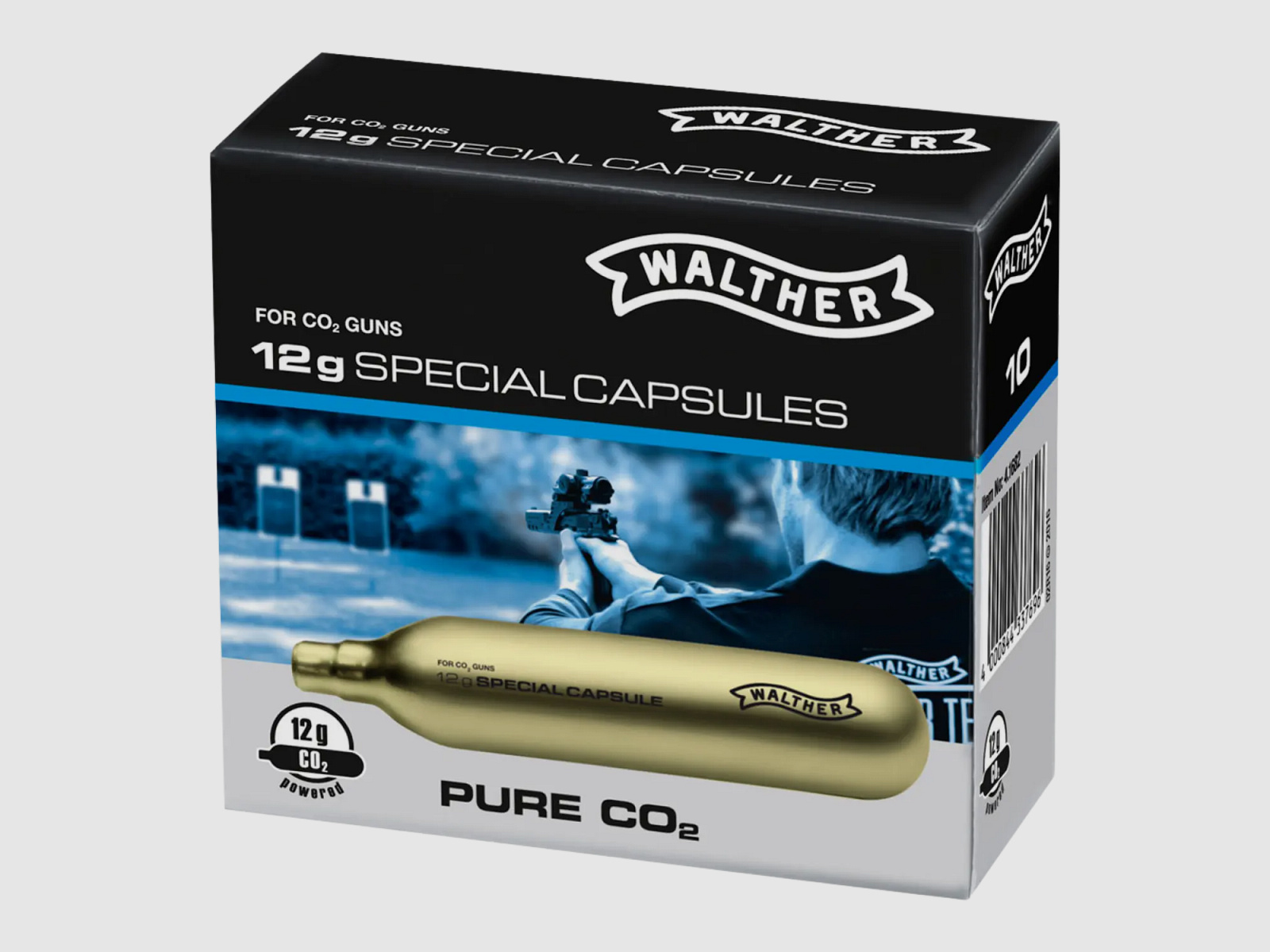 Capsules CO² 12g de Walther 10 pcs.