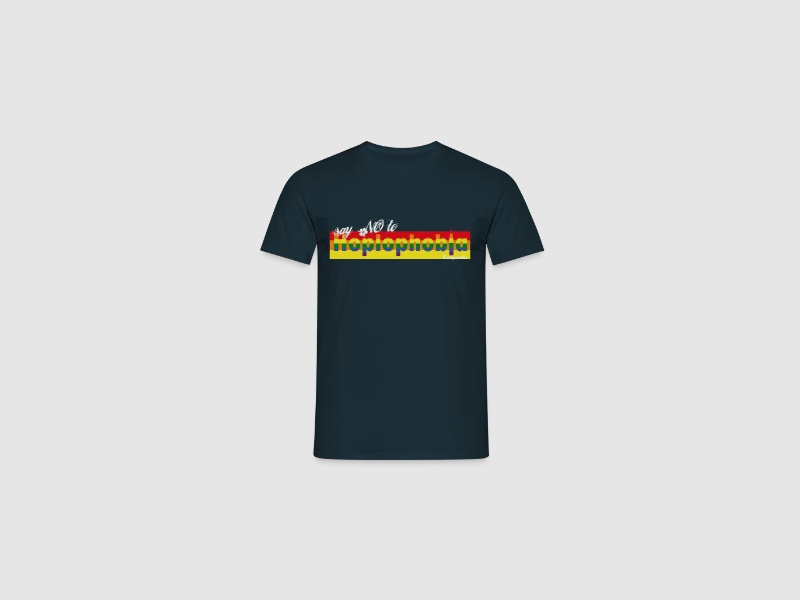 say NO to Hoplophobia - Männer T-Shirt Lilagrau