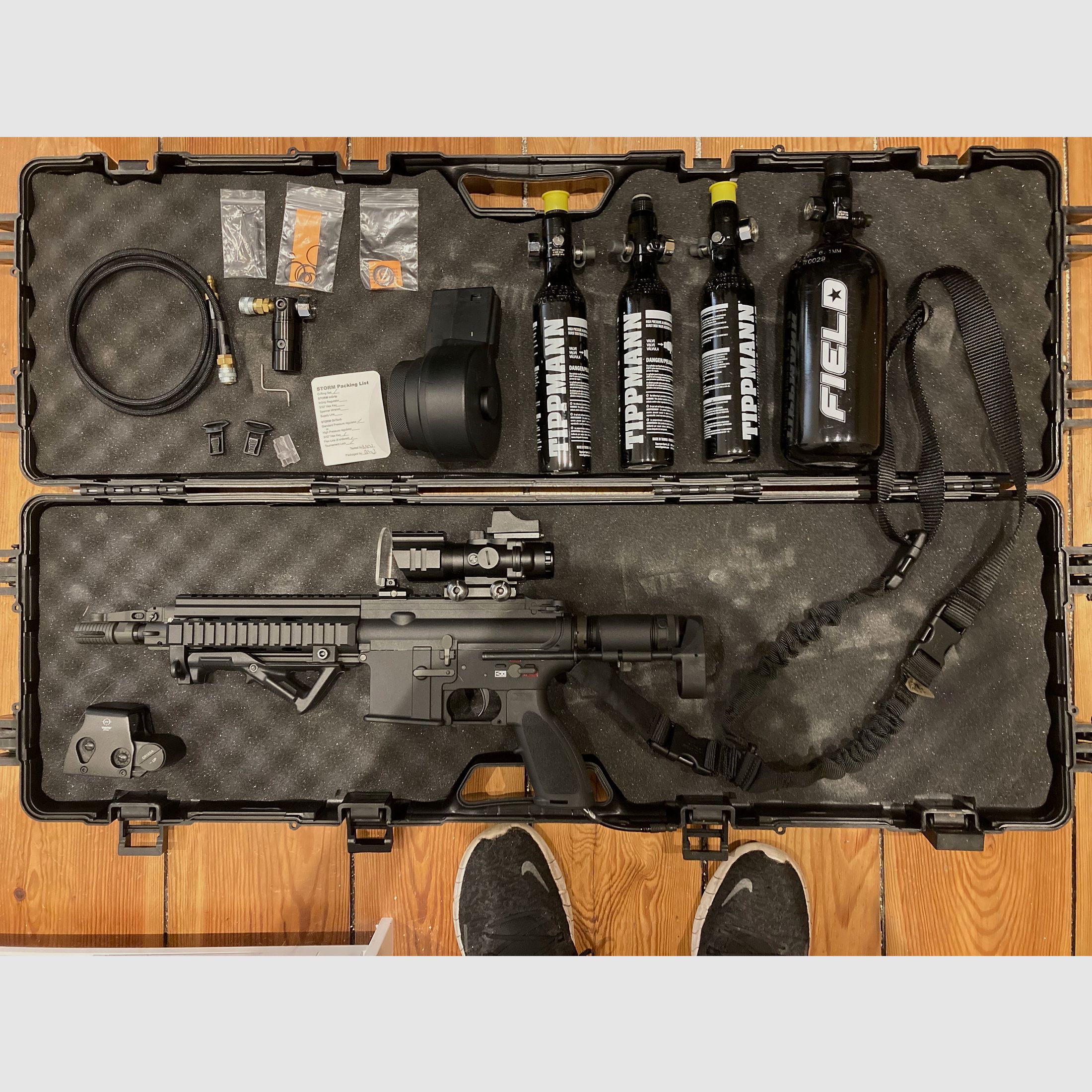 Airsoft rifle in HK416C-/HK416 style – extensive setup