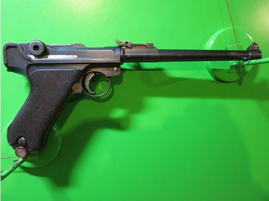 Deutsche Waffen- und Munitionsfabriken (DWM) 1915 , lange Pistole 08 P08, Ari P08 (Artillerie), 9 mm Luger     #61-