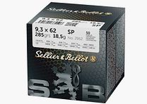 Sellier & Bellot 155488 9,3x62 Büchsenpatronen Teilmantel 18,5g 285grs.