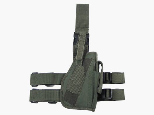 Funda de pierna para pistola - Diestro - Oliva