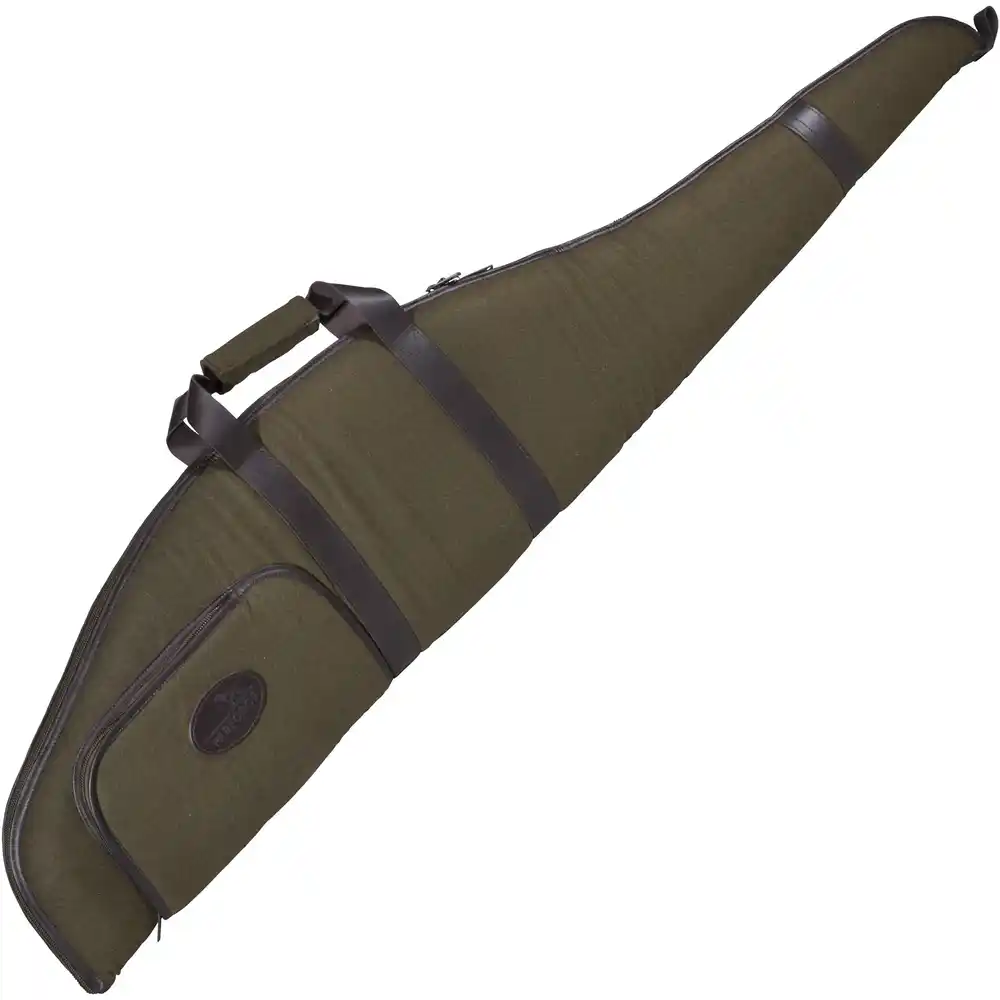 Long gun case Luxury Loden/leather