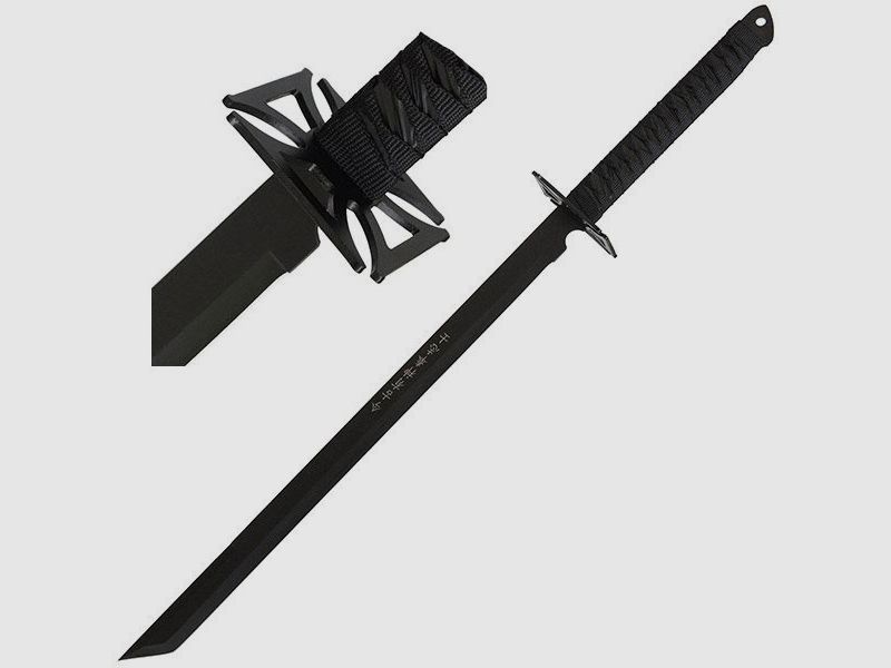 Ninja Schwert Eisernes Kreuz mit Rückengurt