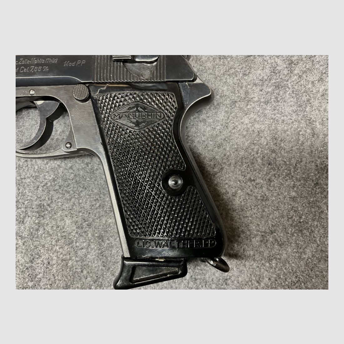 Walther PP da produzione bellica con timbro di accettazione aquila imperiale 7,65mm Browning