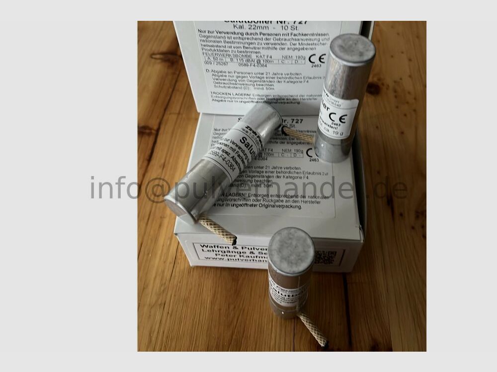 FK Böller - stronger charge - air signal firecrackers NEW production, no old S air signal firecracker 10 pieces in a package. New! Stronger! Louder! Safer! Simply better!