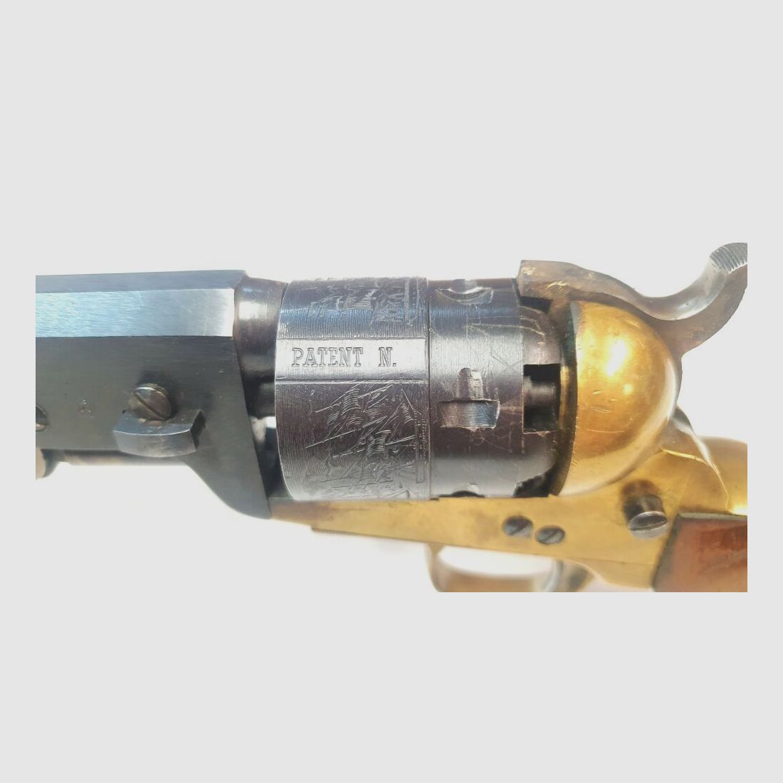 C.O.M. (Consorzio Officine Meccaniche) Percussion Revolver COM Gardone Navy Model - .44 Black Powder Only, Buntline Revolver