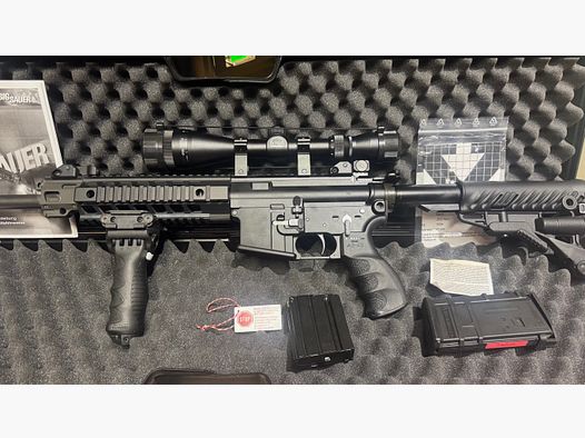 SIG Sauer 516, cal. .223 Rem., en excellent état, avec détente fine, accessoires et lunette de visée