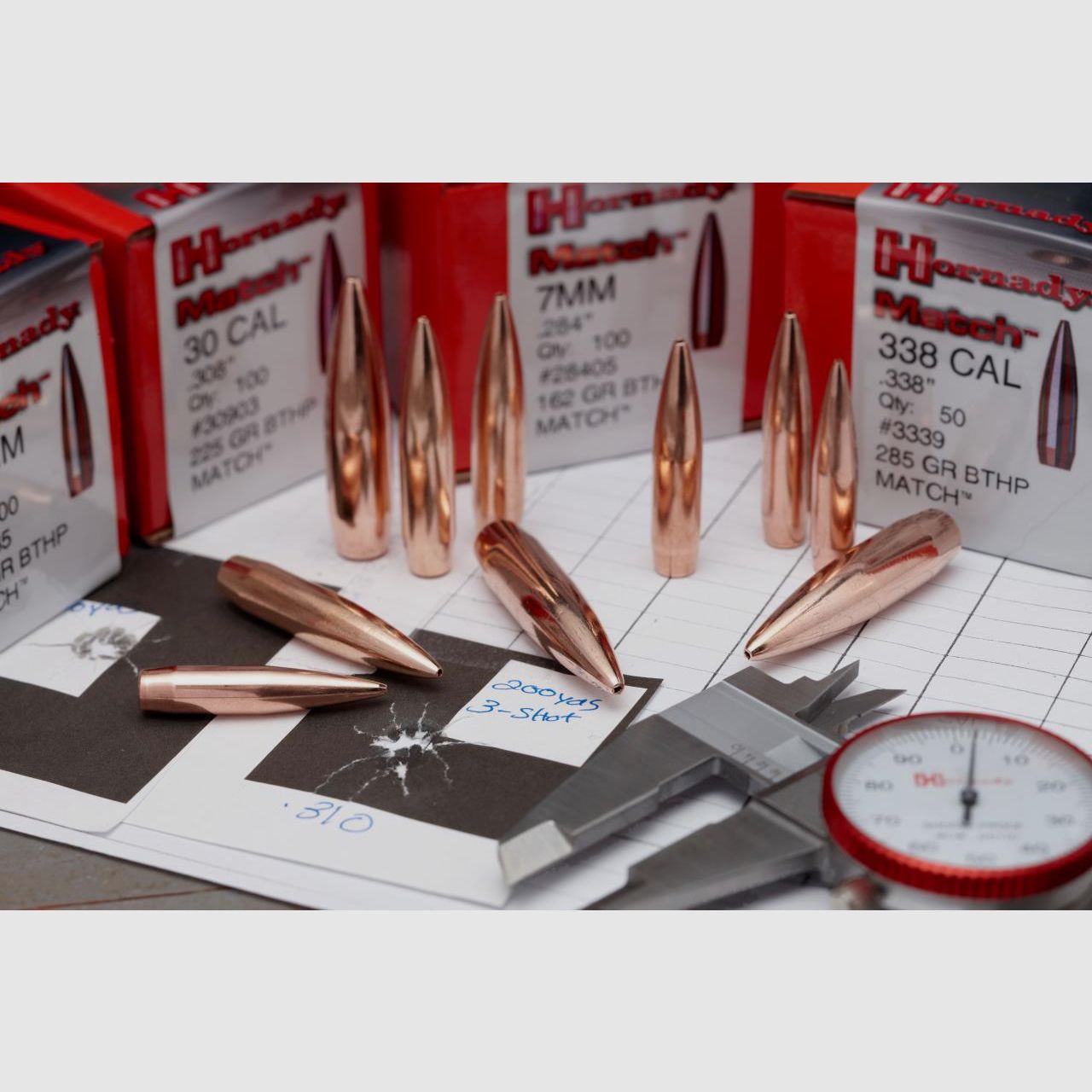 Balle Hornady 30 Cal .308 168gr BTHP Match (1800), image 2 sur 3