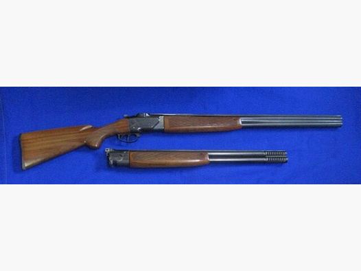 Escopeta superpuesta Brünner Trap con cañón intercambiable Skeet 12/70