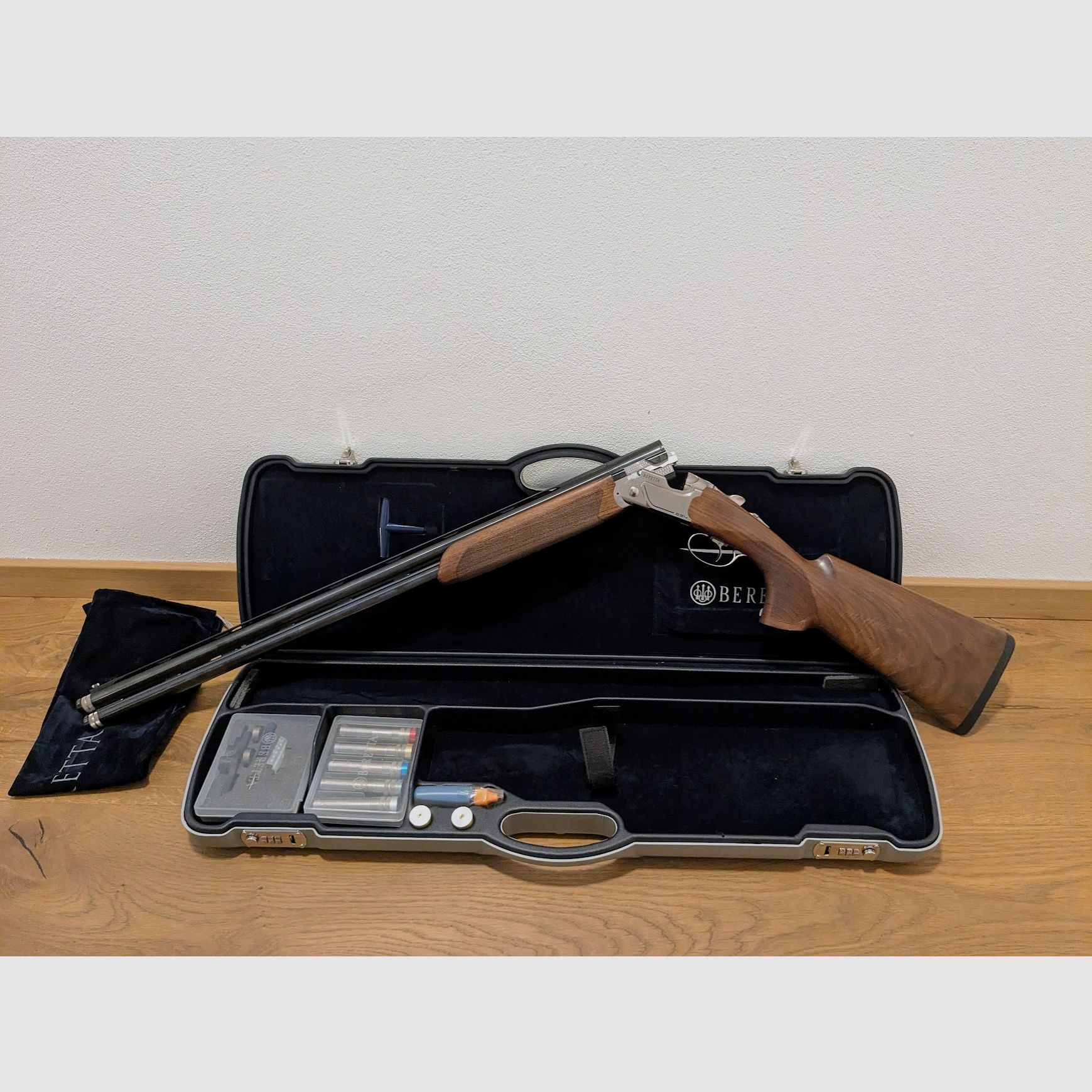  Neuwertig: Beretta 694 Sporting 12/76 LL76cm + Koffer, Original Zusatzchokes und Pufferpatronen