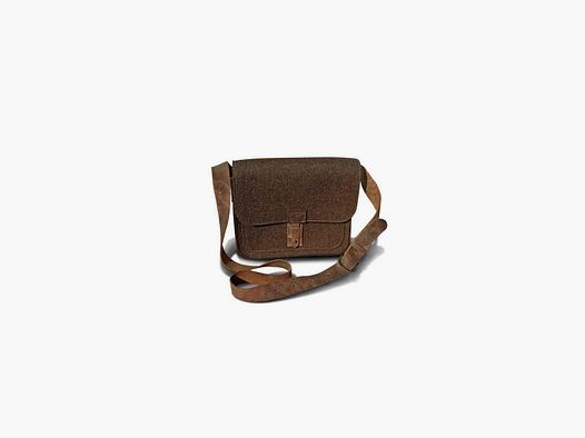 WALDKAUZ Filz-Tasche braun, querformatig,