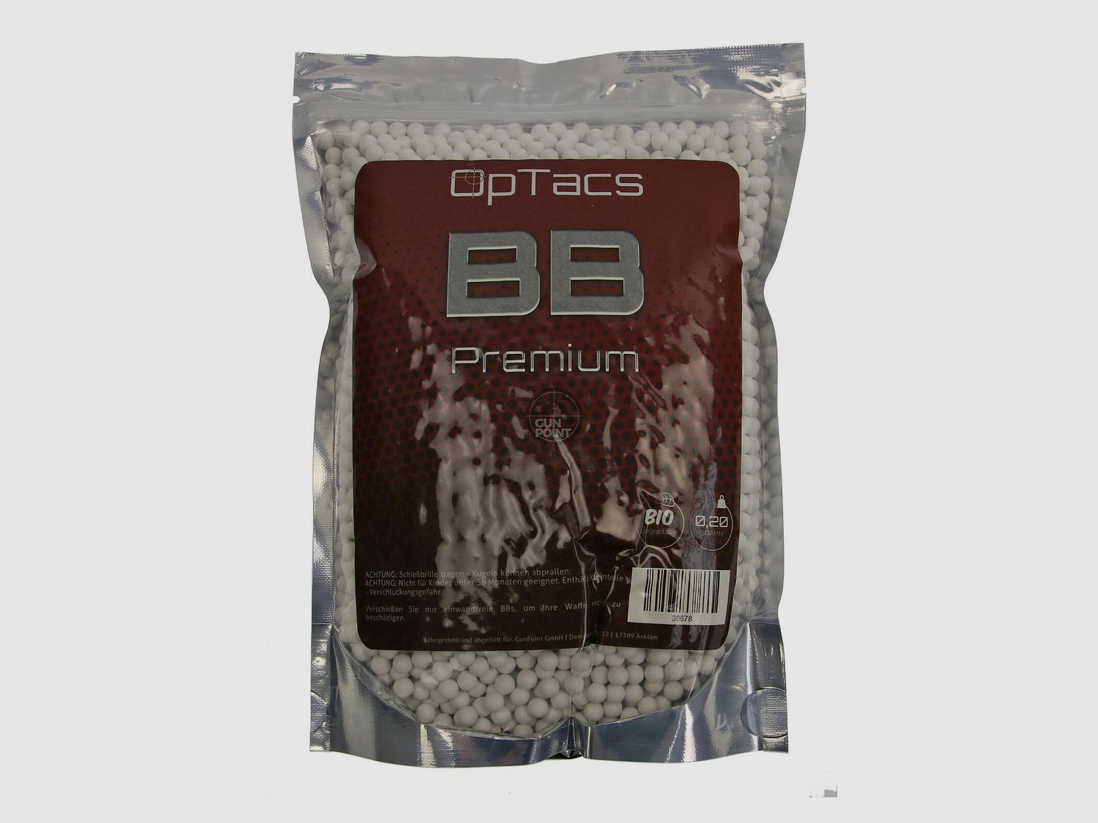 Softair - Kugeln OpTacs Premium BIO BBs 0,20 g 5000 Stk.