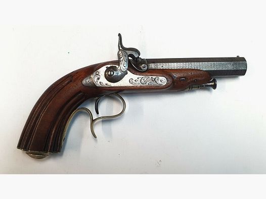 Pistolet à percussion inconnu Liège, pistolet de tir - .62 poudre noire