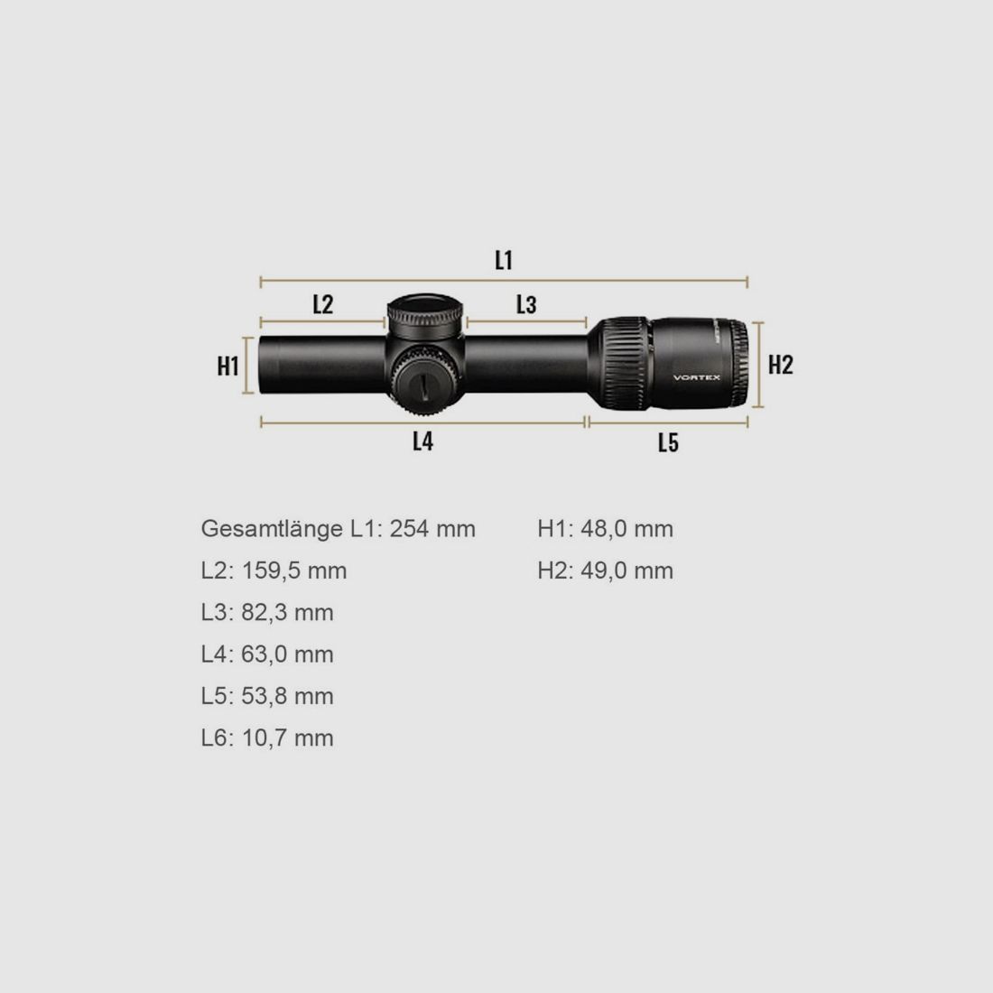 VORTEX Strike Eagle 1-10x24 FFP EBR8 BDC, MOA