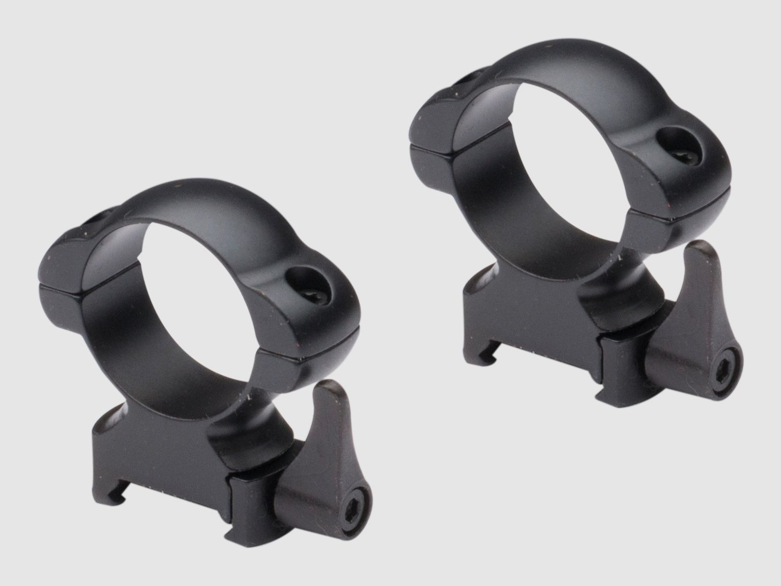 Nikko Stirling ring mount 30mm low diamond QR steel lock 2 pcs NSMQR30WL