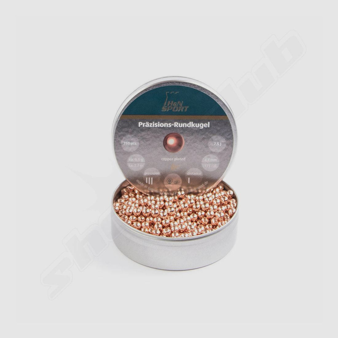 shoXx trappola per proiettili + HN palle tonde placcate in rame cal. 4,4 mm + 120