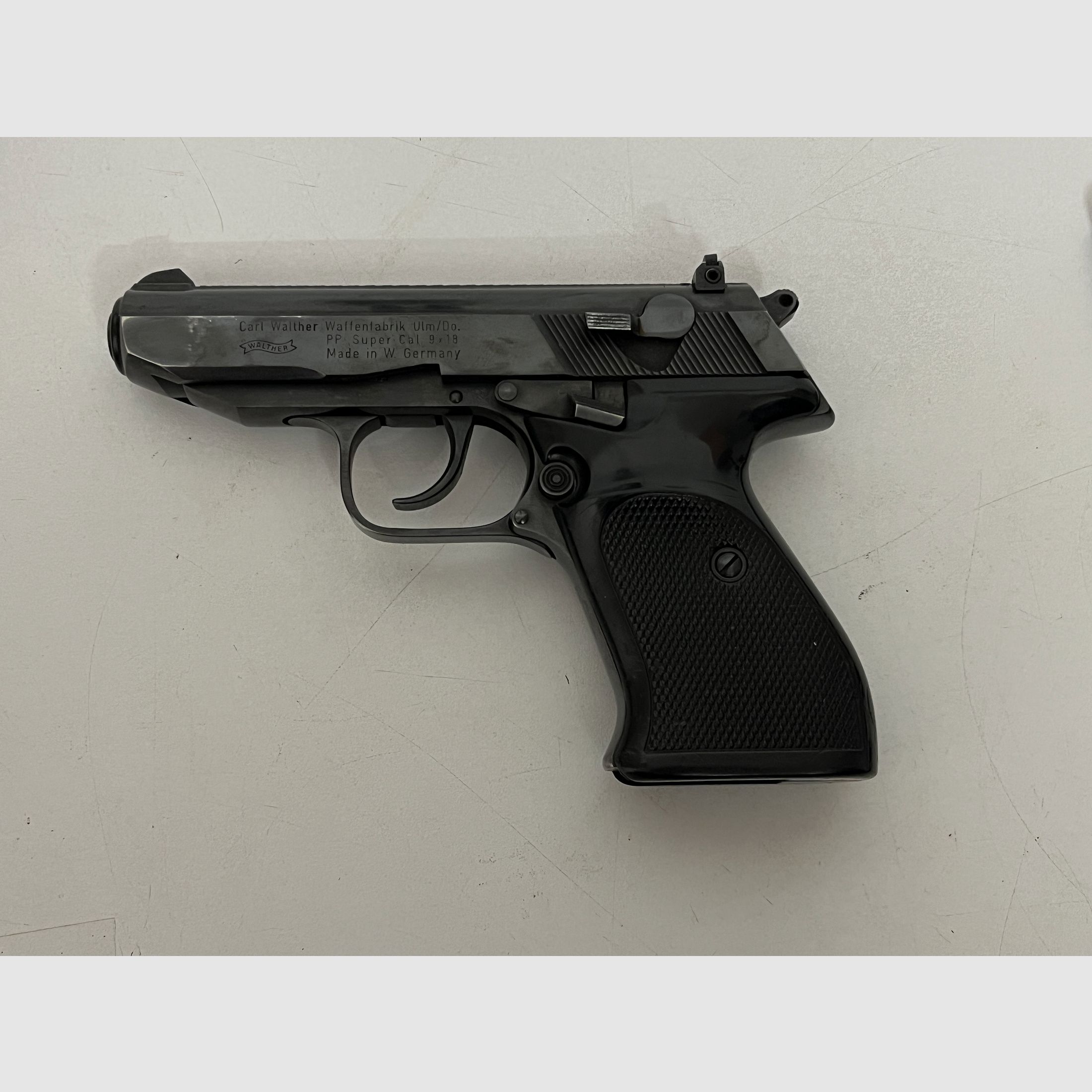 Rariteit: Walther PP Super 9x18 Ultra (Politie) – Overheids-Volledige Set (Landesforsten RP) – Nummergelijk