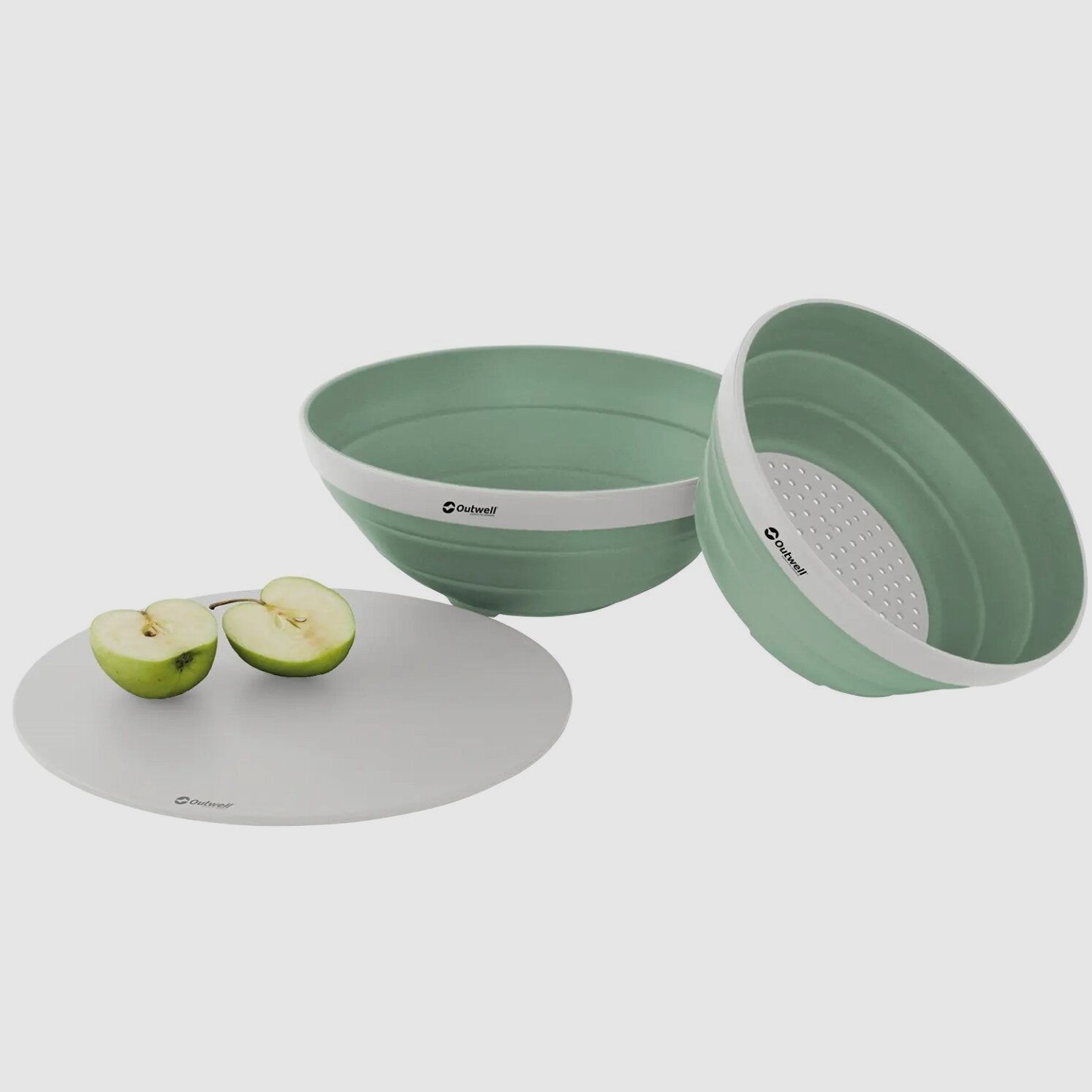 Set di Ciotola e Colino Pieghevole, Verde Scuro, immagine 1 di 15