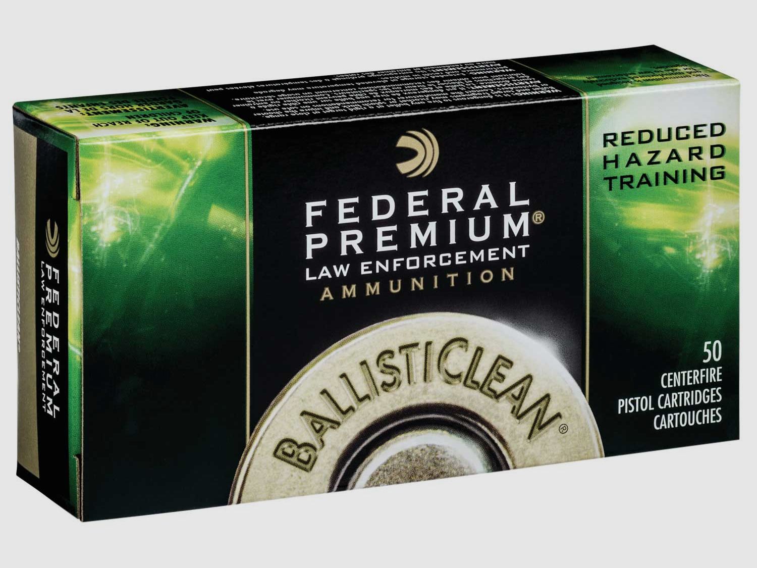 Federal Ballistic Clean 9mm Luger 98GR RHT 50 cartridges