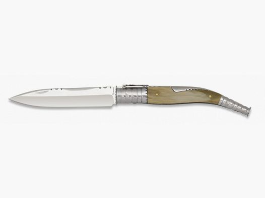 cuchillo de bolsillo Navaja gigante de 13 cm de hoja con mango de cuerno, cuchillo español