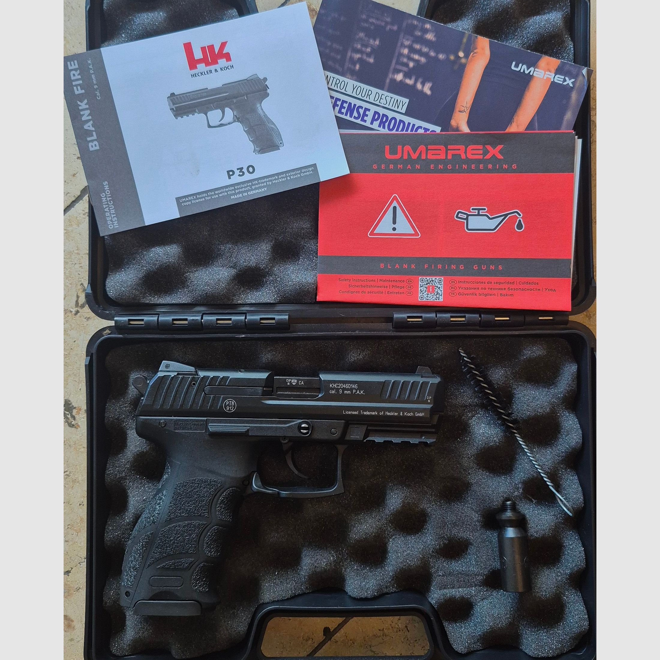 Heckler & Koch P30 Schreckschuss-Pistole 9 mm P.A.K. brüniert