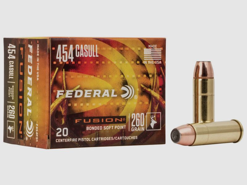 Federal Fusion .454 Casull 260GR SP 20 Patronen