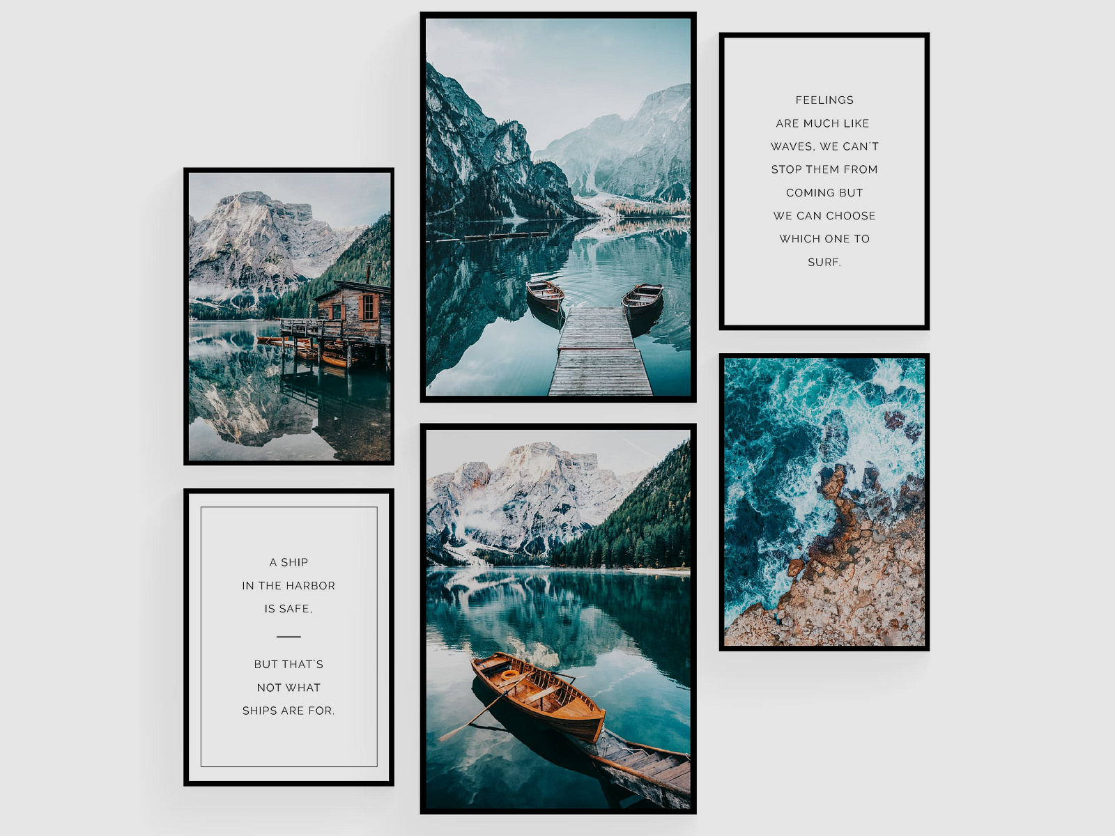 Wandbilder Set Natur