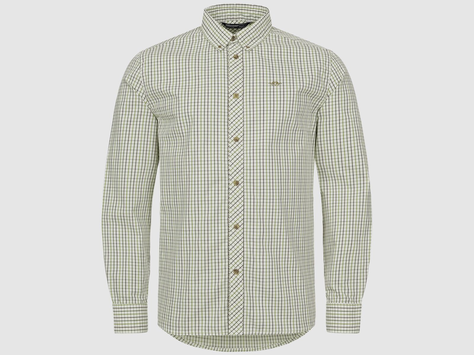 Blaser Herren Hemd Tristan 22 oliv/beige kariert