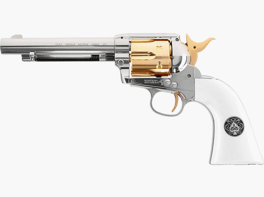 Colt Single Action Army SAA CO2-Revolver Smoke Wagon CHR-WHT 4,5 mm Diabolo