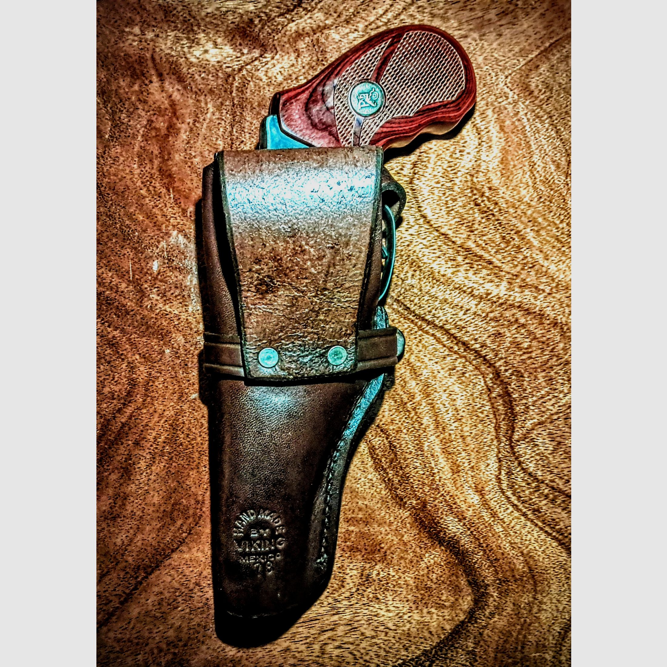Revolverholster / Neu / Viking # 78 / aus dickem Leder
