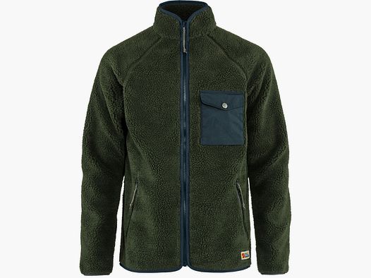 FJÄLLRÄVEN Vardag Fleecejacke deep forest