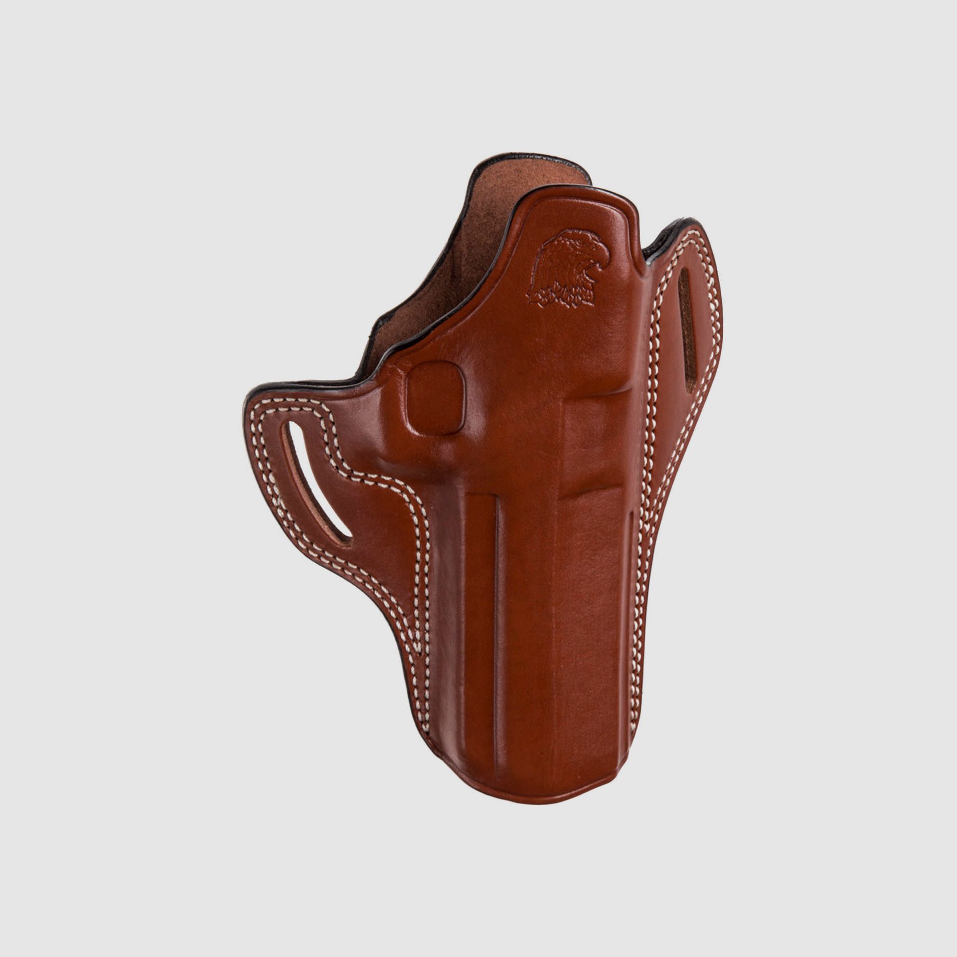 Pancake Holster 6" Leather brown RH DE XIX L5/L6