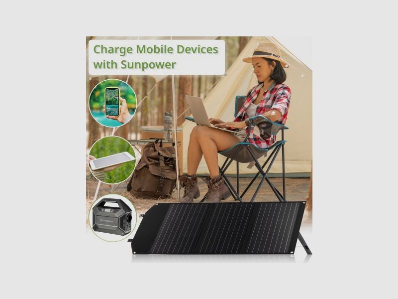 Mobiles Solar-Ladegerät BRESSER mit 60 W und USB- und DC-Ausgang, Bild 12 von 21