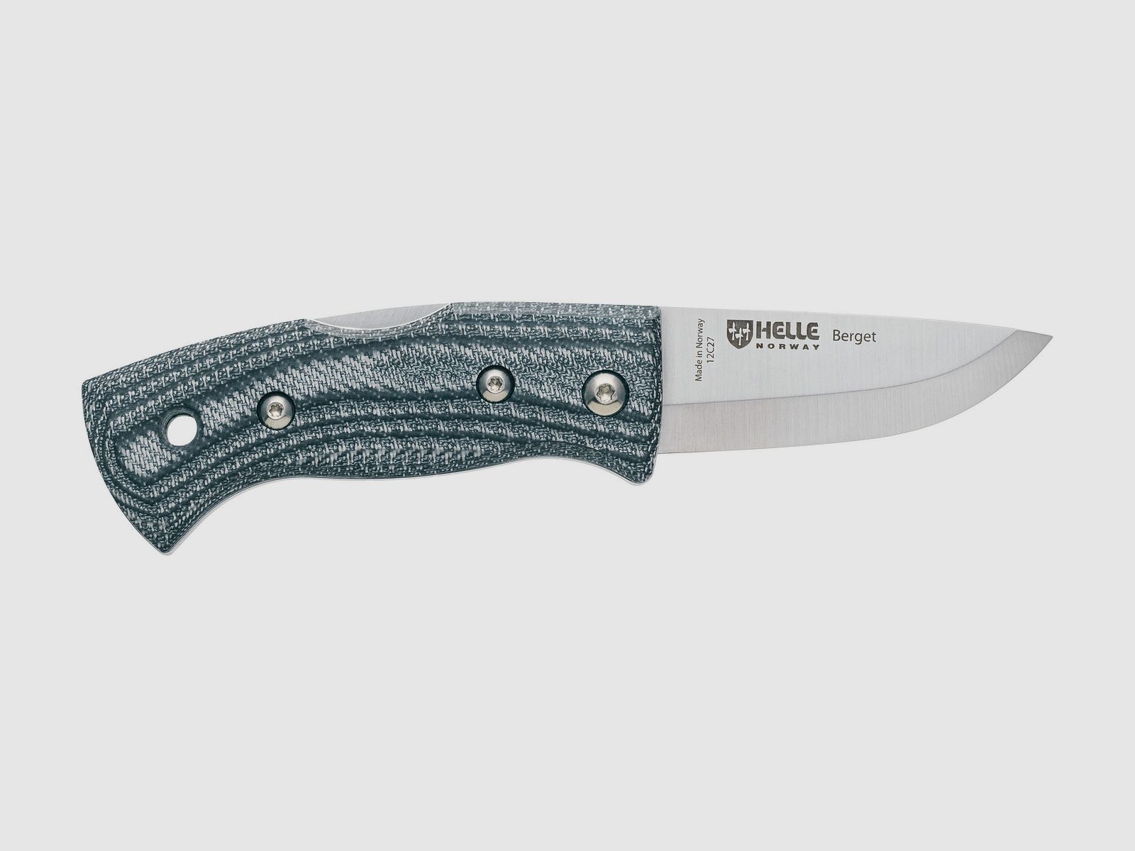 Helle Klappmesser Berget Denim Micarta