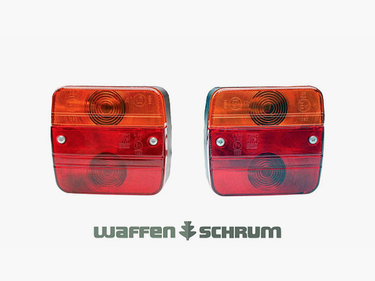 Lighting set for rear carrier with magnet