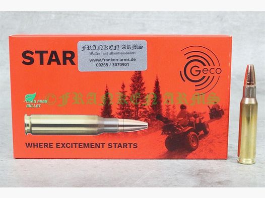 Geco Star .308 Win. 165gr. 10,7g 20 pièces prix dégressif