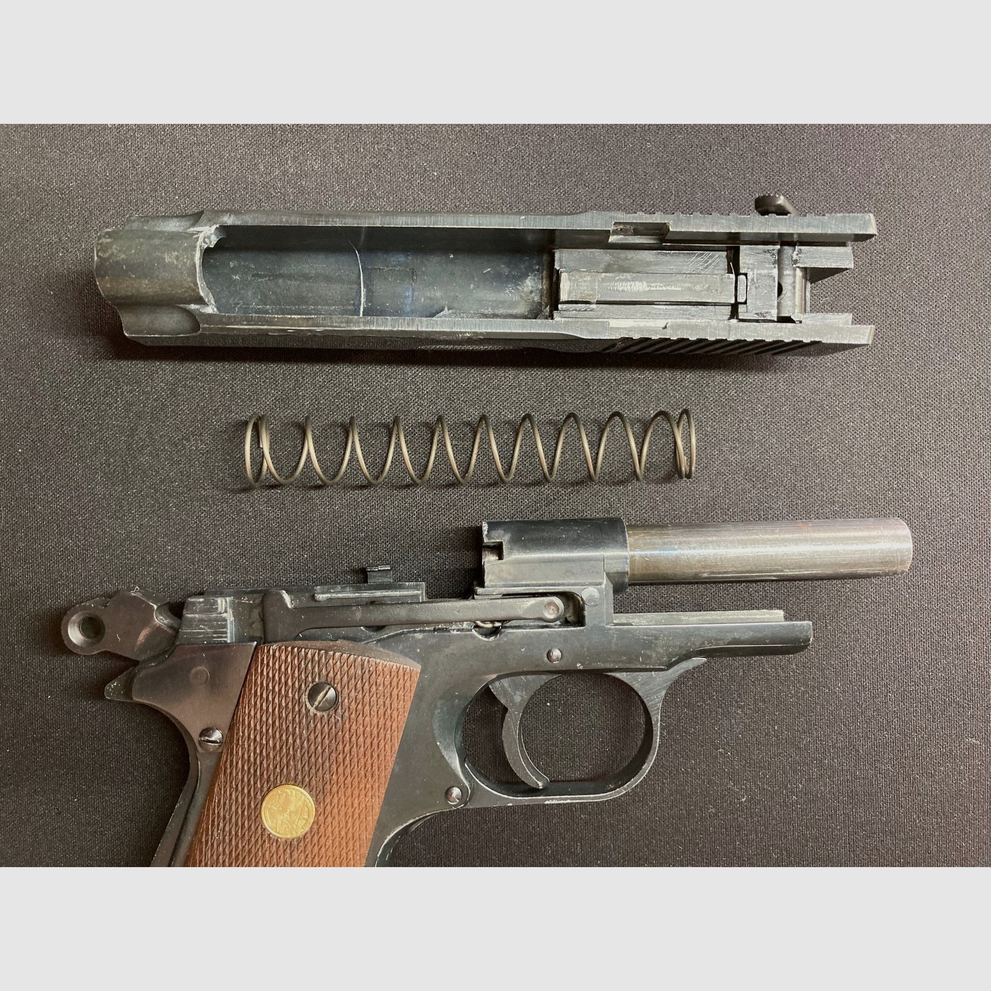 EGP 45, "Torro 45", PTB-Nr. 297, ERMA-Werke, Reizstoff-/Signalpistole,  8mm Knall