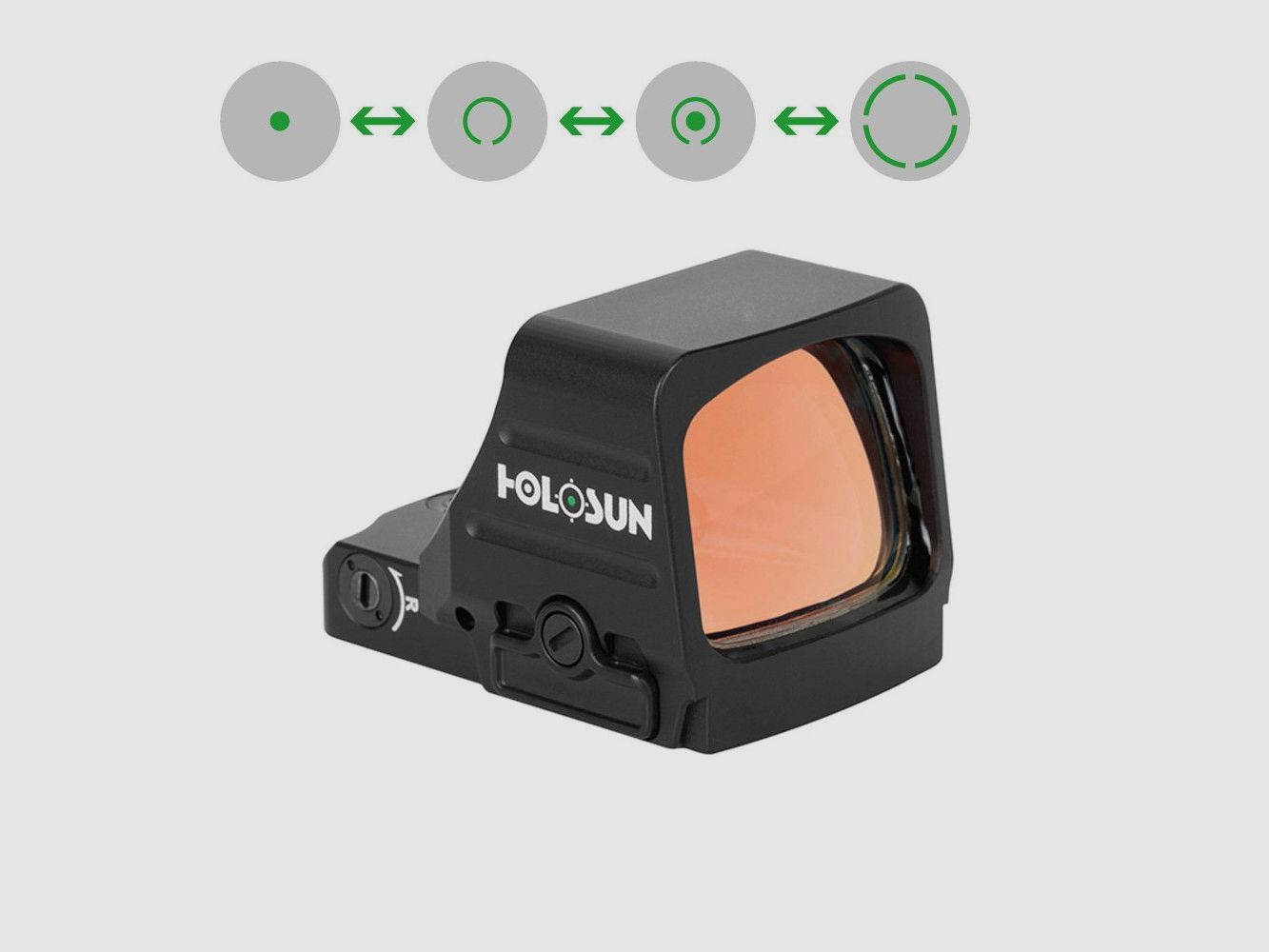Holosun HE507COMP-GR Leuchtpunktvisier mit wechselbarem Absehen